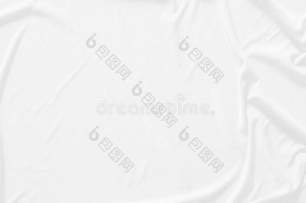 白色的布背景抽象的.织物是（be的三单形式有皱纹的和SOFE声音资源文件。