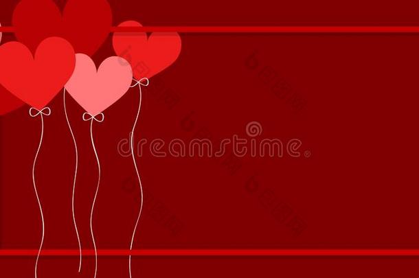 情人主题和红色的气球大约指已提到的人框架