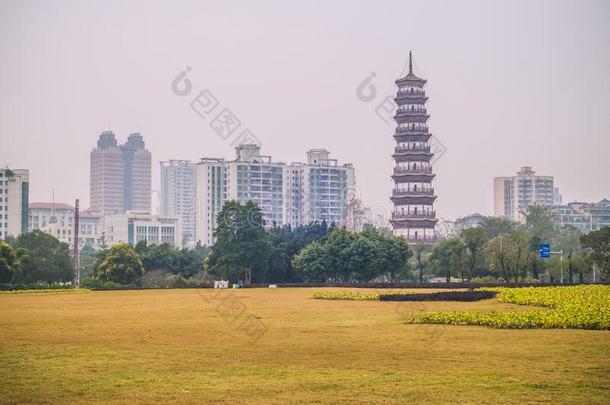 12月2019广州中国风景都市的设计采用城市机智