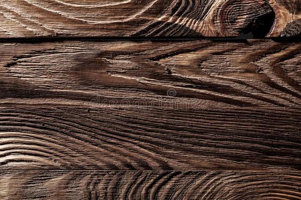 棕色的酿酒的板关在上面看法关于木材质地
