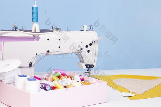 缝纫工作室.缝纫机器.一放置关于物料项目为缝纫:Thailand泰国