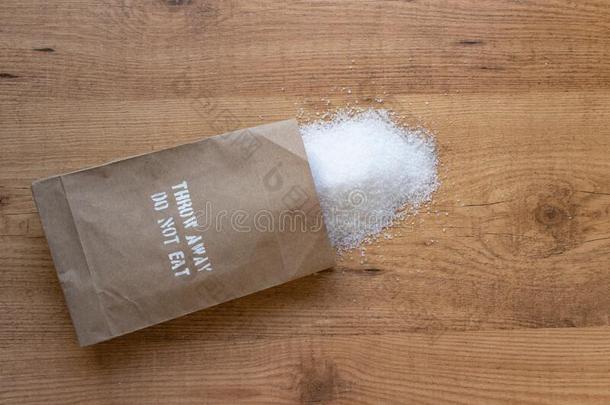 更多的盐吸入健康状况警告观念