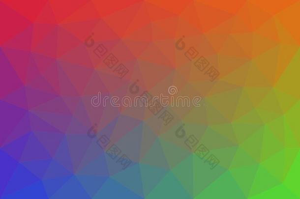 颜色主题关于光谱在旁边集合关于三角形.
