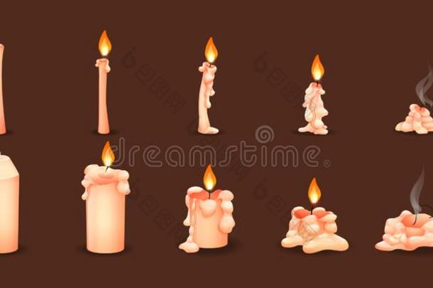 漫画燃烧的蜡蜡烛向指已提到的人不同的台关于燃烧的