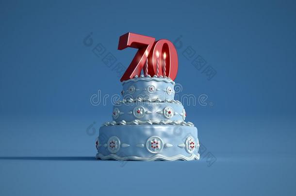 生日蛋糕七十周年纪念日