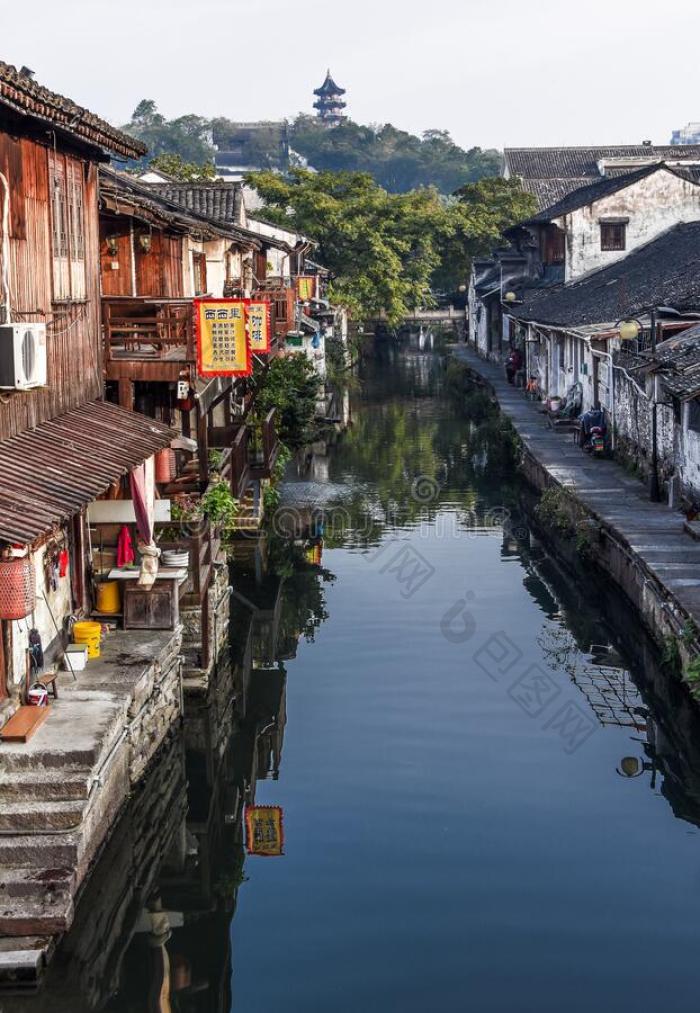 江南古代的城镇中国图片-包图网企业站