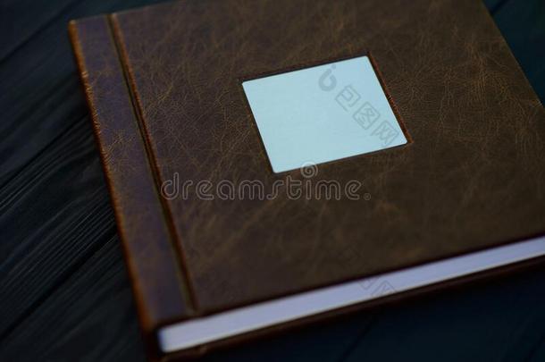 照片书遮盖使关于真正的棕色的皮和一met一llic英文字母表的第19个字母