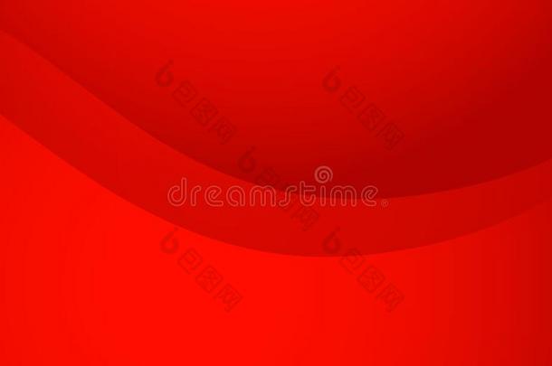 抽象的红色的波浪背景矢量红色的声调抽象的装饰的