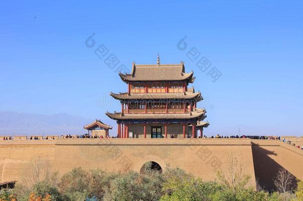 嘉峪关,伟大的墙,甘肃省份,中国