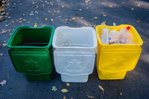 num.三垃圾容器采用不同的颜色,为分类的浪费.