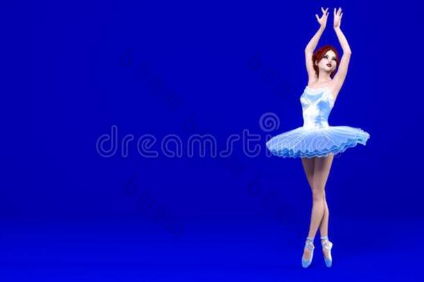 3英语字母表中的第四个字母芭蕾舞女演员蓝色典型的足尖站立的姿式鞋子和芭蕾舞由腰部撑开的芭蕾舞用短裙