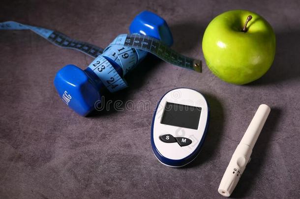 关在上面关于<strong>糖尿病的</strong>量度工具和苹果向表