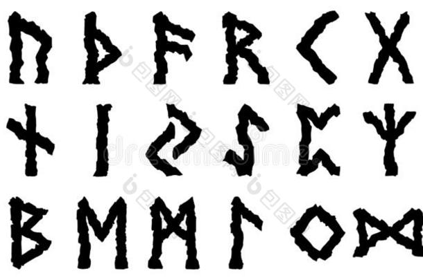 北欧人古代北欧使用的文字放置