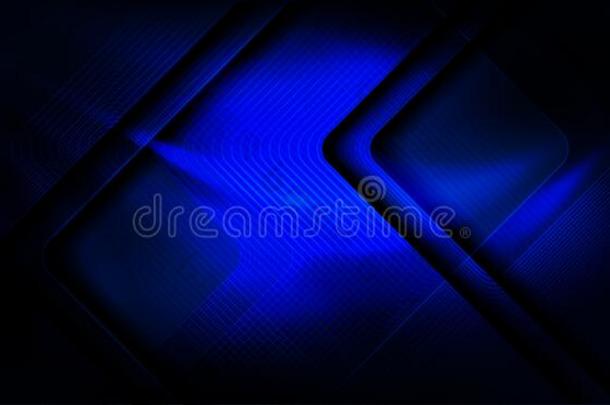 蓝色黑暗的背景,两个抽象的组织上的框架和剪影