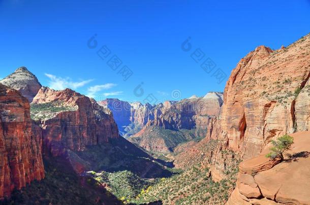 风景优美的原意：耶路撒冷的一个迦南要塞公园风景优美的风景