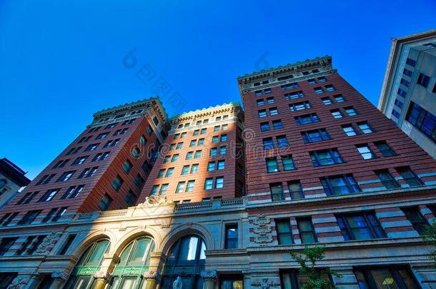 波士顿在历史上重要的建筑物采用在商业区