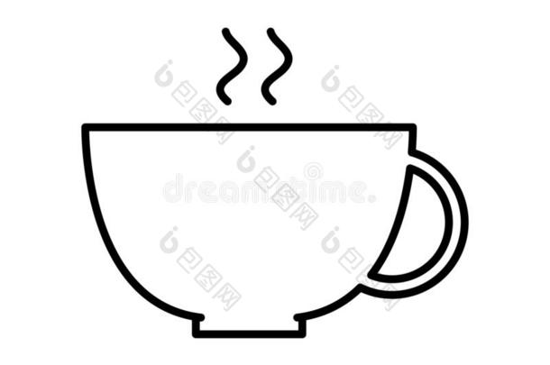 咖啡豆杯子偶像有插画的报章杂志采用矢量向白色的背景