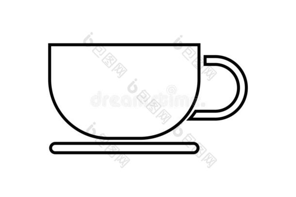 咖啡豆杯子偶像有插画的报章杂志采用矢量向白色的背景