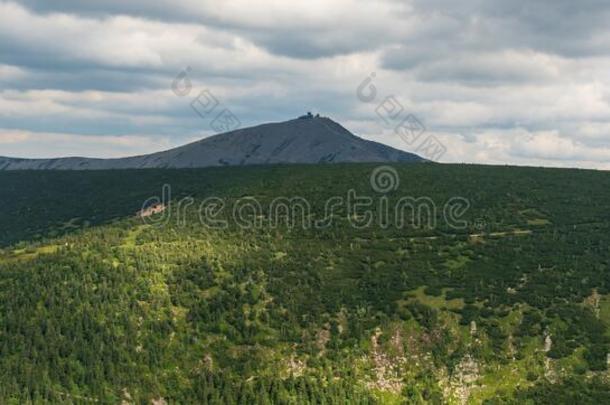 厄普斯卡食物和斯内兹卡小山采用克科诺斯mounta采用向捷克人-极