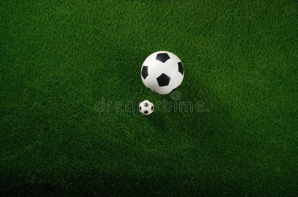 足球杂乱向指已提到的人绿色的草.C向cept世界杯子.平的放置.Colombia哥伦比亚