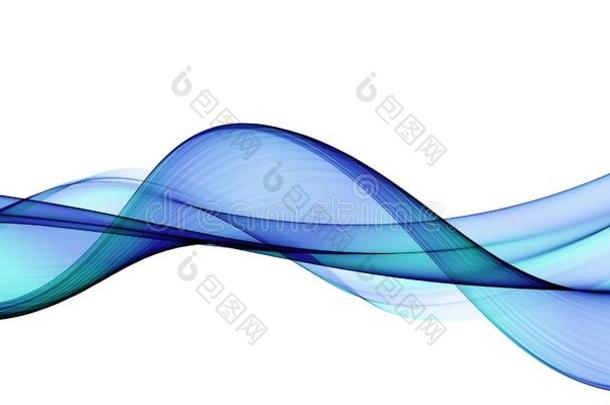 颜色光蓝色抽象的波设计
