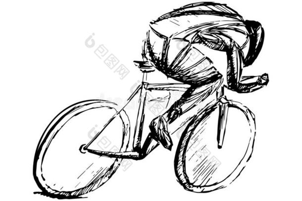 运动自行车,循环标识海报广告