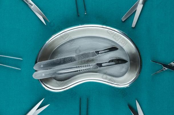顶看法关于外科的仪器,不锈的钢外科手术刀手感