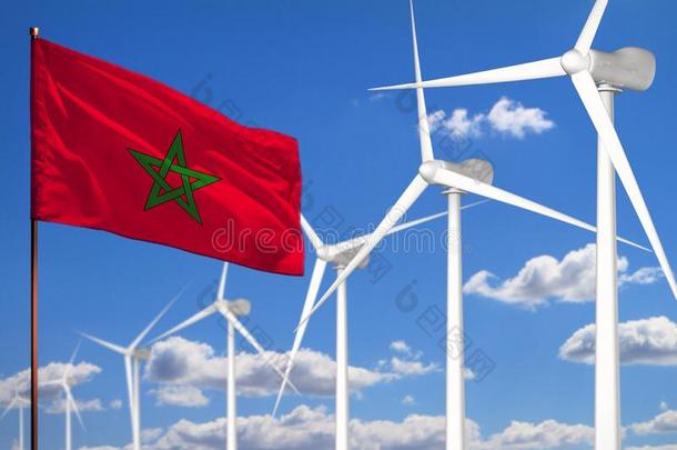 摩洛哥羊皮革替代的能量,风能量工业的观念和