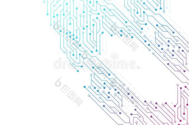 计算机<strong>底板</strong>矢量背景和电路板electric电的