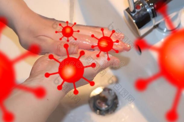 清洁和洗涤h和s和肥皂预防为爆发关于
