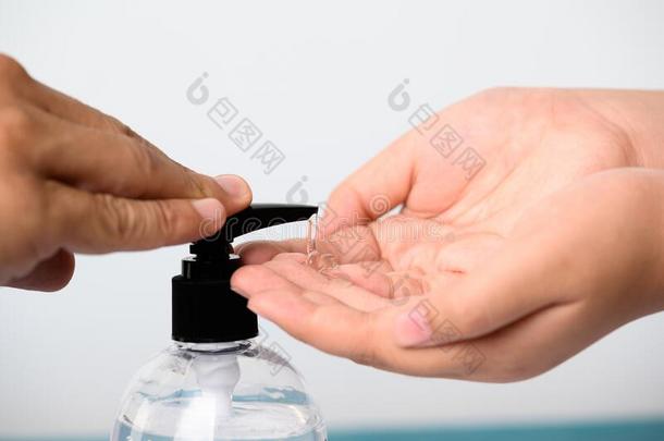 手应用消毒杀菌剂凝胶.手使用洗手消毒杀菌剂Georgia格鲁吉亚