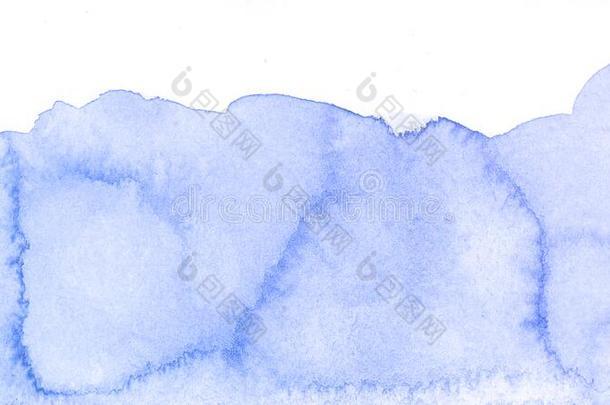 蓝色水彩魔法<strong>爱</strong>抽象的织地粗糙的纸背景