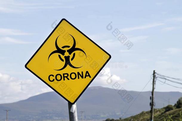 一级防范禁闭采用意大利:日冕形病毒/科维德-19warn采用g符号