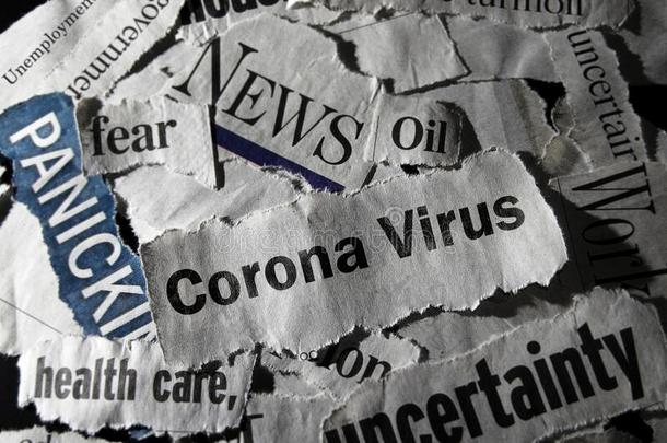 科诺纳病毒新闻大字标题