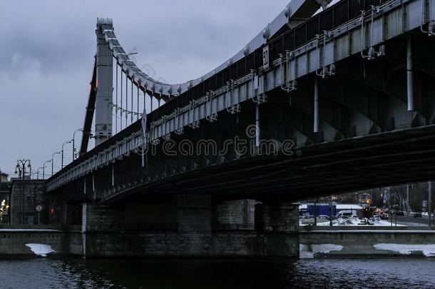 莫斯科,克里米亚半岛的路堤/看法在克里米亚半岛的桥.
