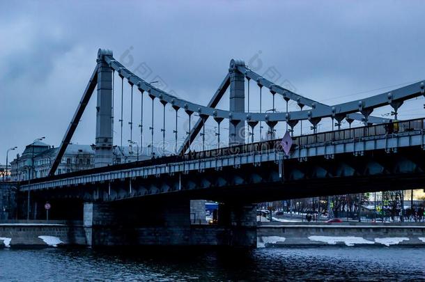 莫斯科,克里米亚半岛的路堤/看法在克里米亚半岛的桥.
