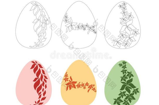 复活节鸡蛋.装饰为指已提到的人复活节假日.绘画向一whiteiron白铁