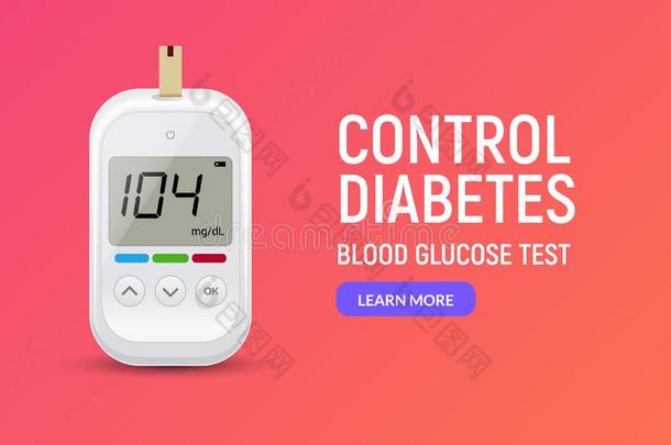 葡萄糖食糖试验偶像.<strong>血糖</strong>测计仪矢量血显示屏.糖尿病