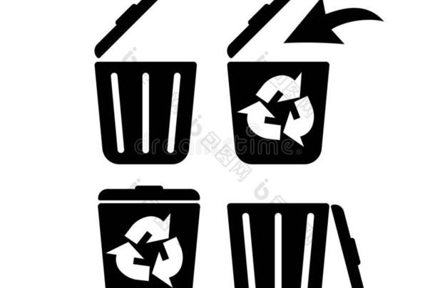 回收利用箱子,杂物箱子,生态的回收利用箱子或垃圾aux.能够.increase增加