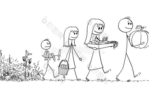 矢量<strong>漫画</strong>说明关于幸福的家庭关于母亲,<strong>父亲</strong>,英语字母表的第2个字母