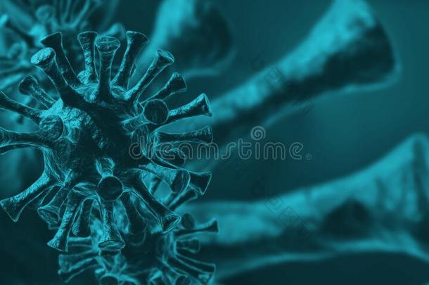 日冕形病毒疾病科维德-19传染医学的说明.轻拍