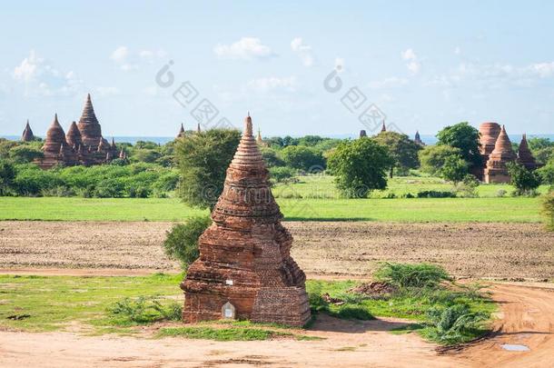 令人惊异的看法关于巴甘庙,缅甸