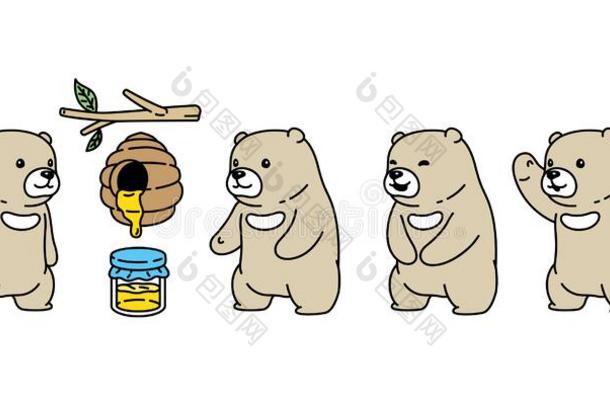 熊矢量极地的熊蜂蜜蜜蜂果酱偶像标识妇女连衫衬裤<strong>漫画茶</strong>