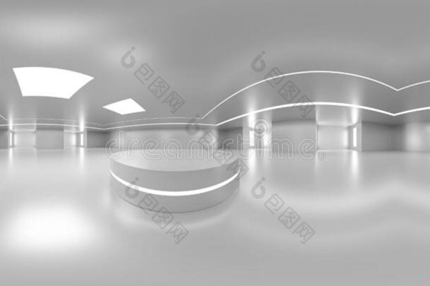 满的360音阶长方形的全景画HannaDairyResearcInstitute汉纳乳品研究所关于现代的未来主义者