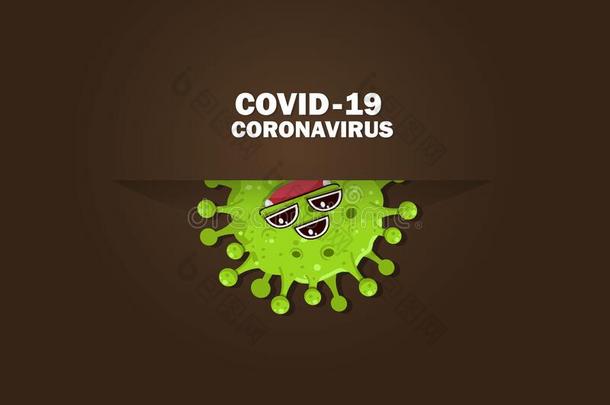 科维德19日冕形病毒漫画字符来出局从明信片英语字母表的第16个字母