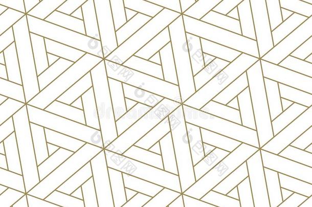 无缝的模式和抽象的几何学的线条质地,金向wickets三柱门