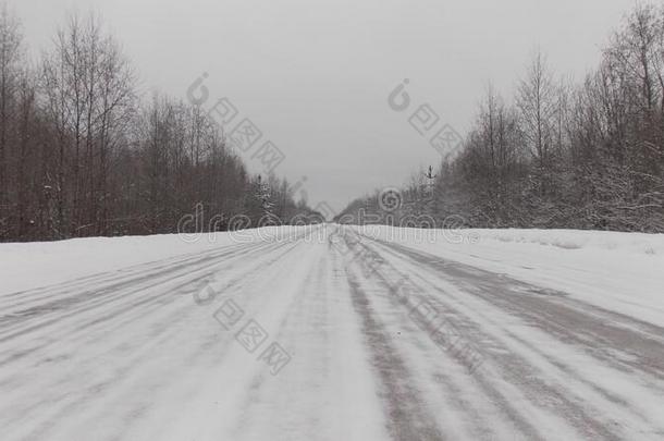雪-大量的路采用俄罗斯帝国