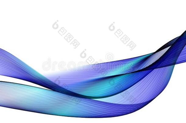颜色光蓝色抽象的波设计