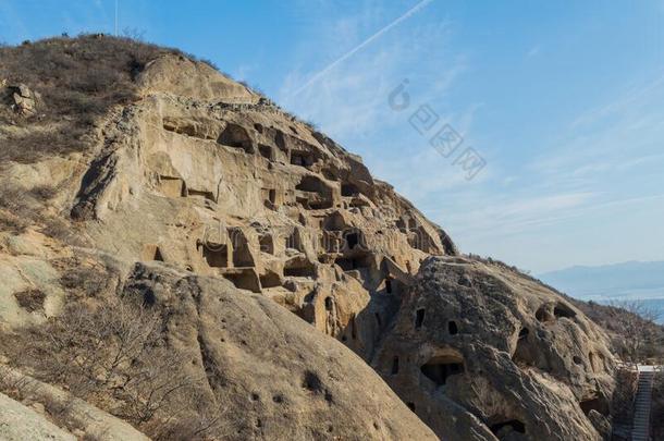 古代的悬崖住处关于古雅居咖啡馆采用Ch采用a