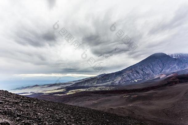 堪察加半岛山,火山的风景,俄罗斯帝国